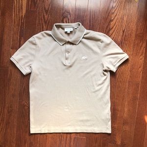 Beige Lacoste men’s Polo